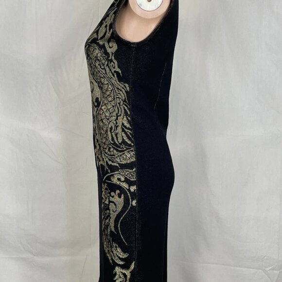 NEW ROBERTO CAVALLI Women's Wool Sheath Dress Black Size 42 / US 6 - Picture 3 of 9